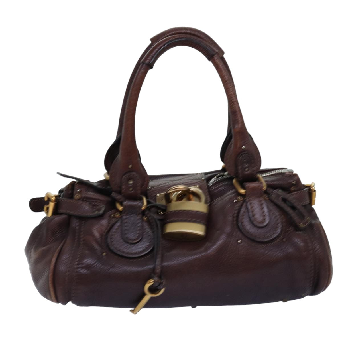 Chloe Paddington Hand Bag Leather Brown 02 06 51 5191 Auth tb1096 - 0