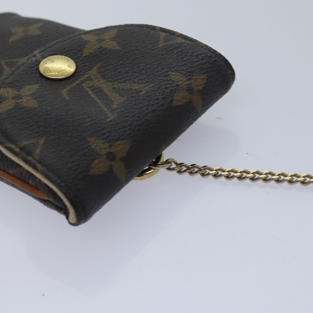 LOUIS VUITTON Monogram Etui Telephonne MM Cell Phone Case M66546 LV Auth tb1098