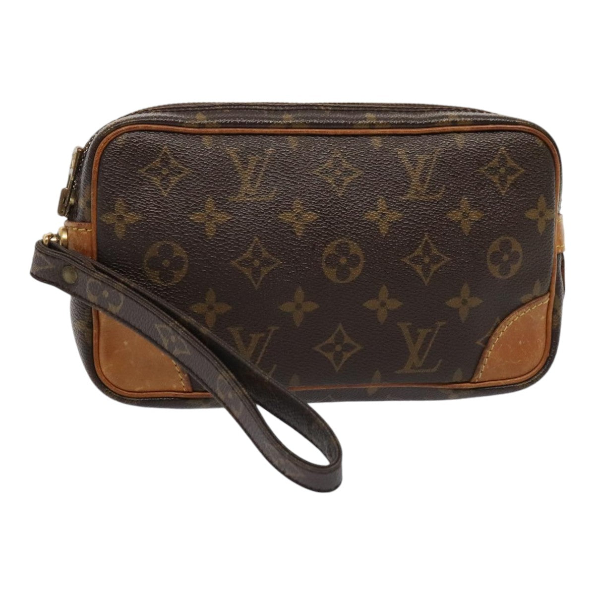 LOUIS VUITTON Monogram Marly Dragonne PM Clutch Bag M51827 LV Auth tb1138