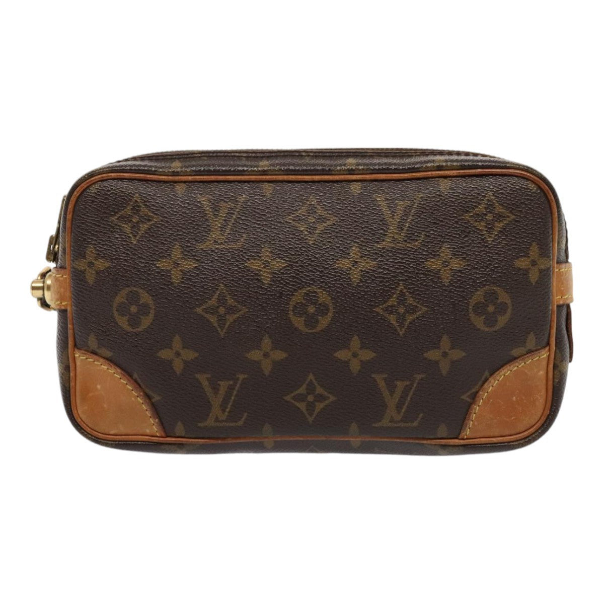 LOUIS VUITTON Monogram Marly Dragonne PM Clutch Bag M51827 LV Auth tb1138