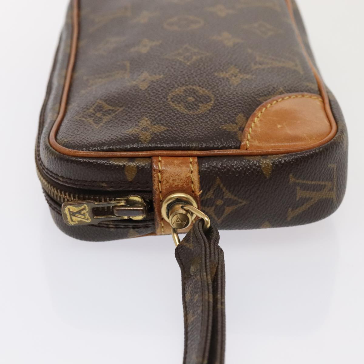 LOUIS VUITTON Monogram Marly Dragonne PM Clutch Bag M51827 LV Auth tb1138