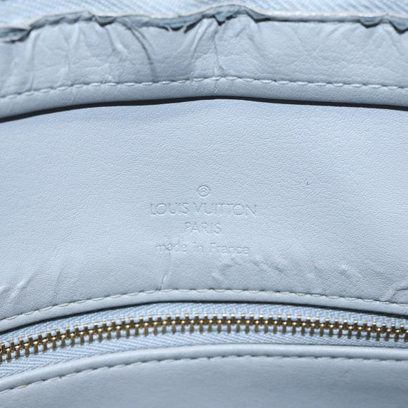 LOUIS VUITTON Monogram Vernis Houston Hand Bag Gris M91053 LV Auth tb1146