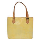 LOUIS VUITTON Monogram Vernis Houston Hand Bag Gris M91053 LV Auth tb1146-2