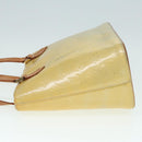 LOUIS VUITTON Monogram Vernis Houston Hand Bag Gris M91053 LV Auth tb1146-4