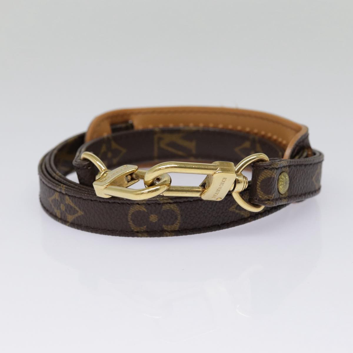 LOUIS VUITTON Monogram Shoulder Strap 35"" LV Auth tb1160