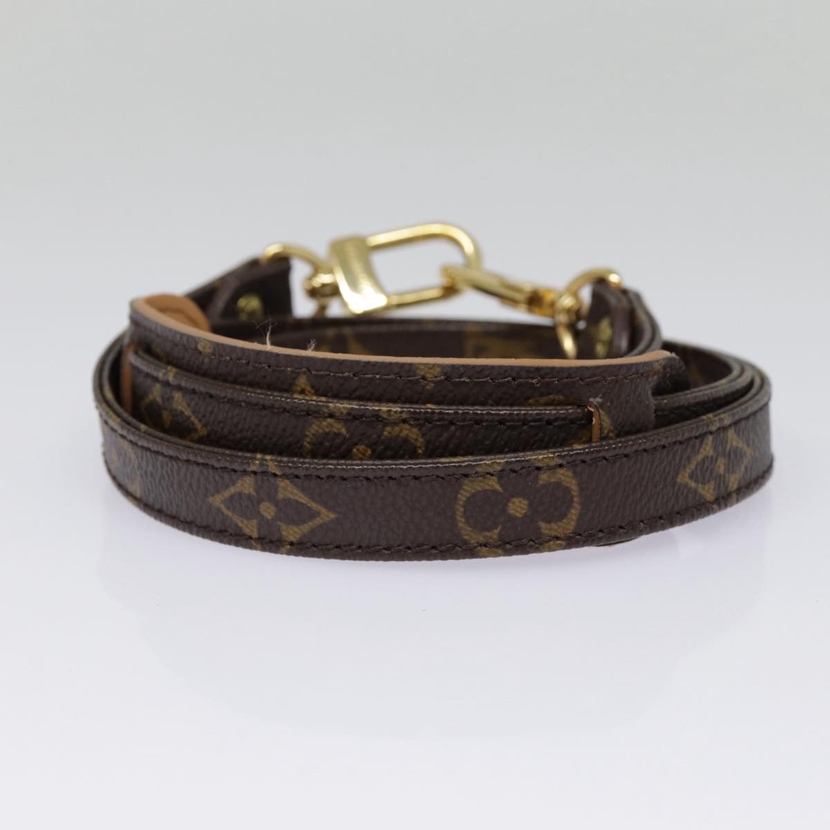 LOUIS VUITTON Monogram Shoulder Strap 35"" LV Auth tb1160