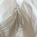 PRADA Hand Bag Nylon Beige Silver Auth tb1164-20