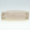 PRADA Hand Bag Nylon Beige Silver Auth tb1164-5