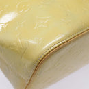 LOUIS VUITTON Monogram Vernis Houston Hand Bag Gris M91053 LV Auth tb1165-8