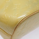 LOUIS VUITTON Monogram Vernis Houston Hand Bag Gris M91053 LV Auth tb1165-16