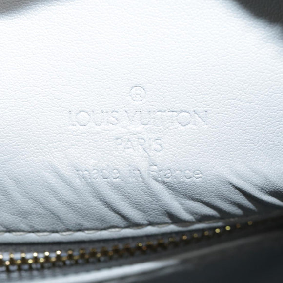 LOUIS VUITTON Monogram Vernis Houston Hand Bag Gris M91053 LV Auth tb1165