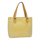 LOUIS VUITTON Monogram Vernis Houston Hand Bag Gris M91053 LV Auth tb1165-1