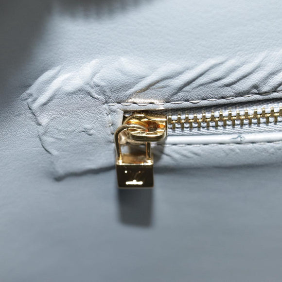 LOUIS VUITTON Monogram Vernis Houston Hand Bag Gris M91053 LV Auth tb1165