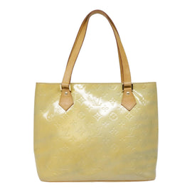 LOUIS VUITTON Monogram Vernis Houston Hand Bag Gris M91053 LV Auth tb1165 - 0