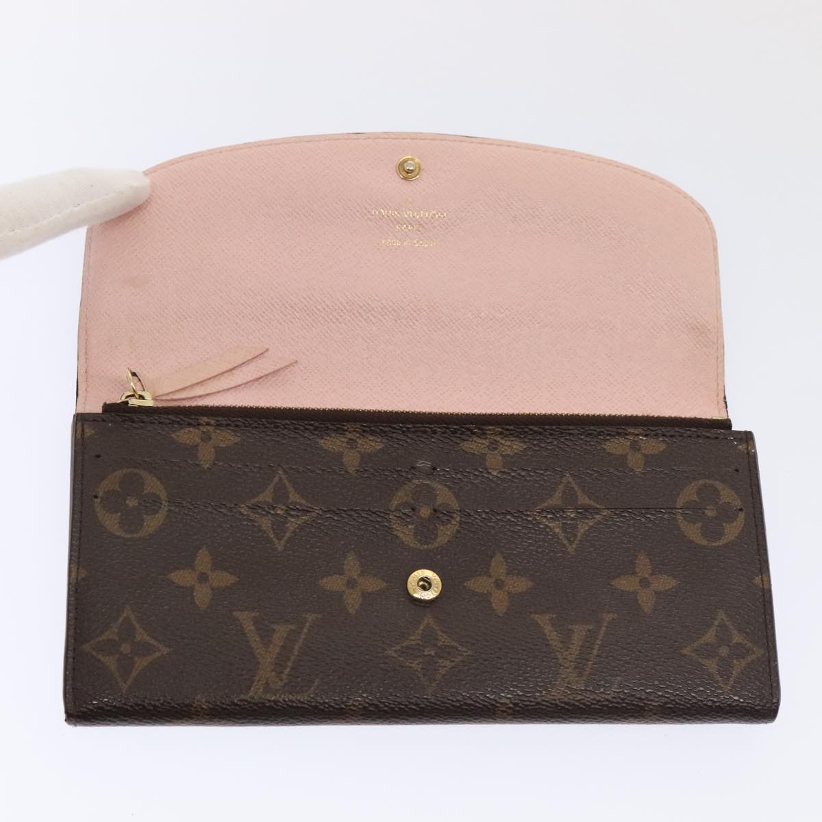 LOUIS VUITTON Monogram Porte Feuille Emily Rose Valerine M61289 LV Auth tb1220