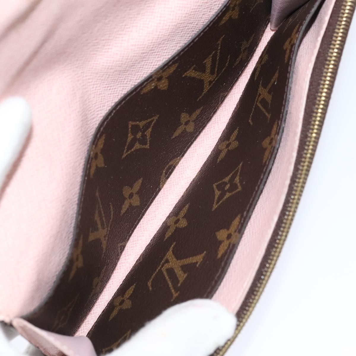 LOUIS VUITTON Monogram Porte Feuille Emily Rose Valerine M61289 LV Auth tb1220