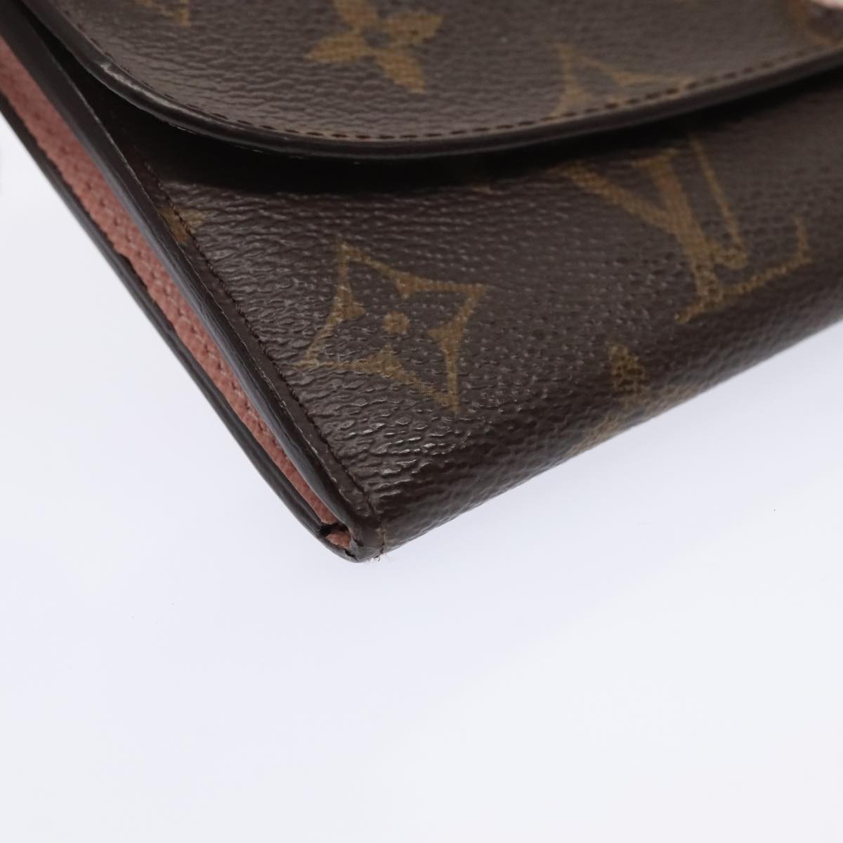 LOUIS VUITTON Monogram Porte Feuille Emily Rose Valerine M61289 LV Auth tb1220