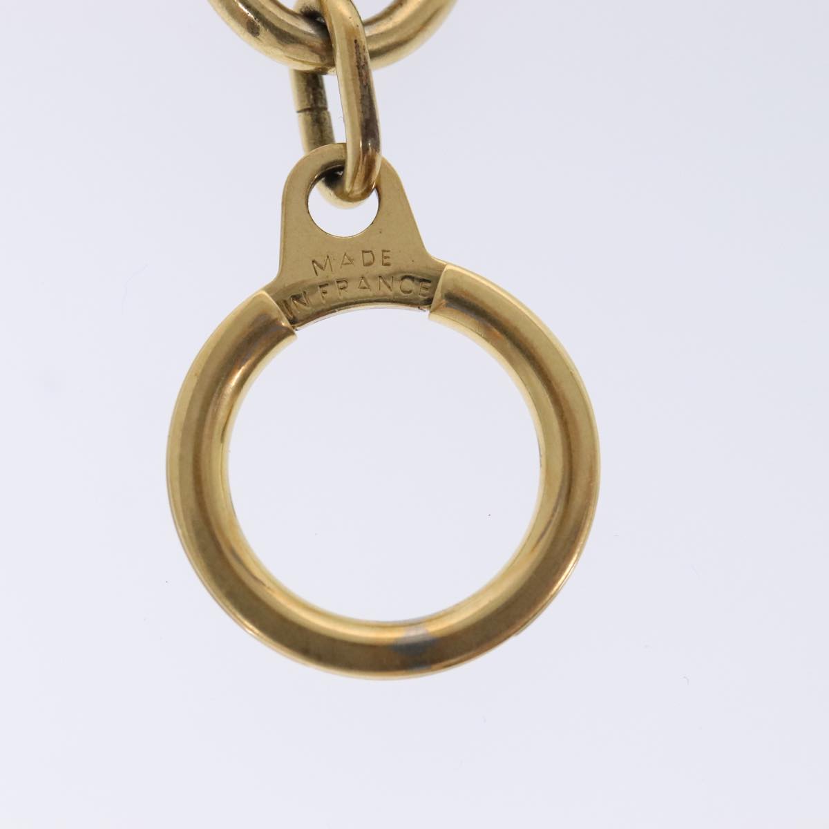 LOUIS VUITTON Anneau Cles Key Ring Gold Tone LV Auth tb1232