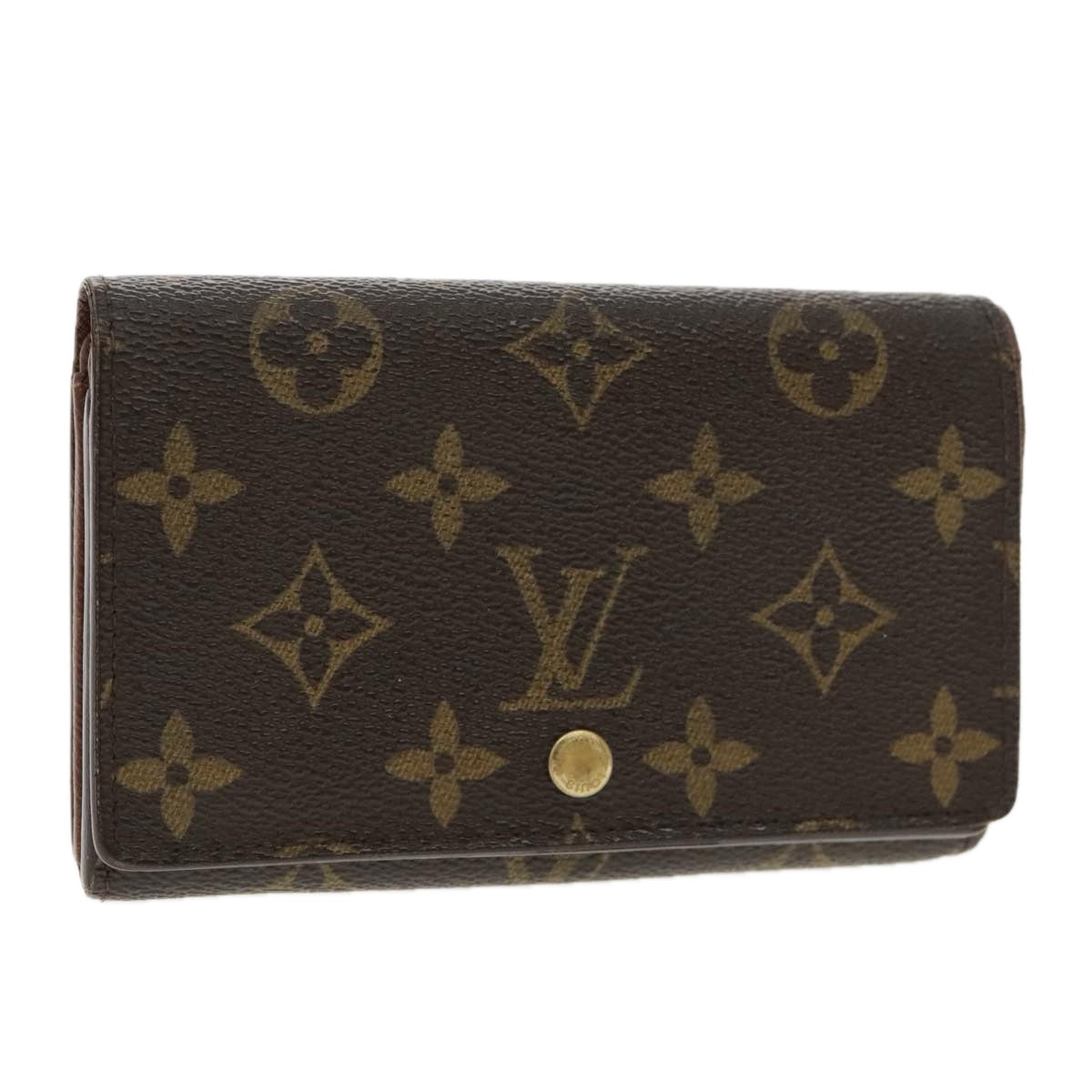 LOUIS VUITTON Monogram Portefeuille Tresol Wallet M61736 LV Auth tb1244