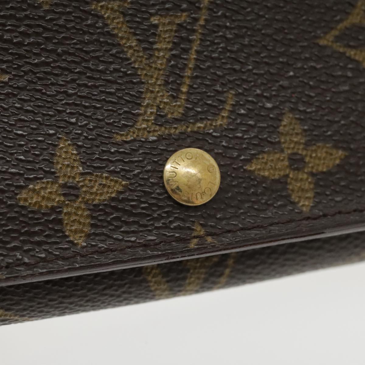 LOUIS VUITTON Monogram Portefeuille Tresol Wallet M61736 LV Auth tb1244