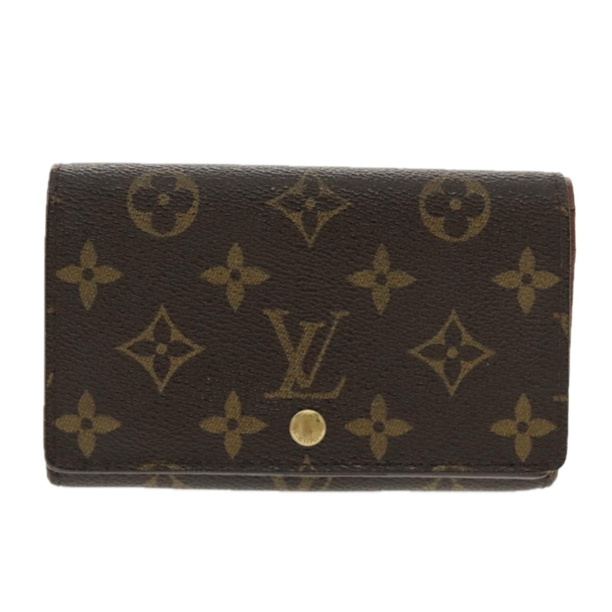 LOUIS VUITTON Monogram Portefeuille Tresol Wallet M61736 LV Auth tb1244