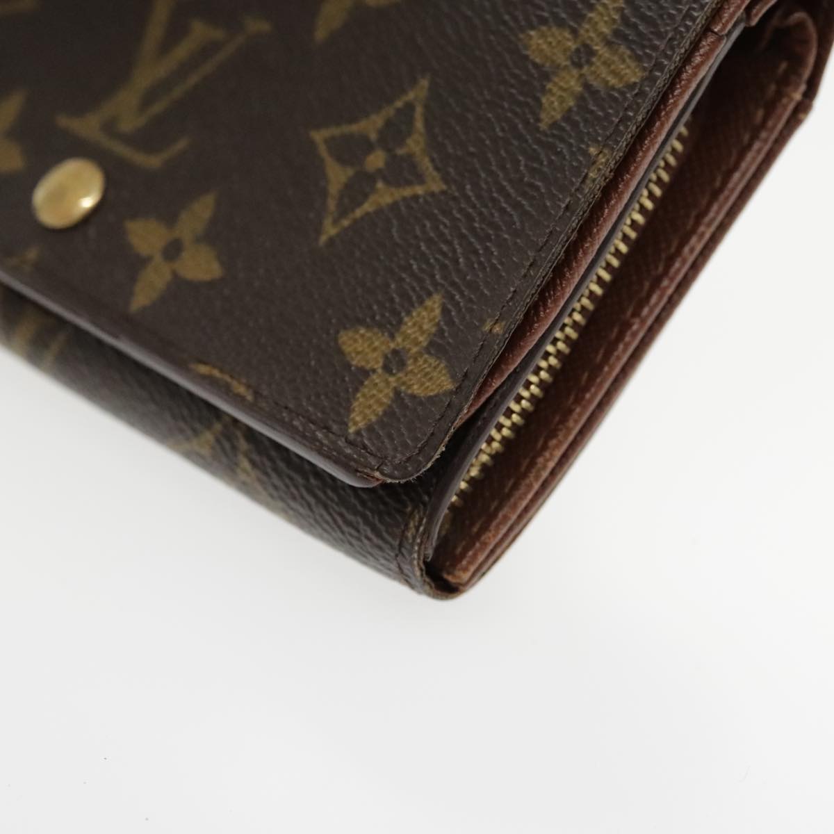 LOUIS VUITTON Monogram Portefeuille Tresol Wallet M61736 LV Auth tb1244