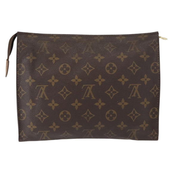 LOUIS VUITTON Monogram Poche Toilette 26 Pouch M47542 LV Auth tb1251