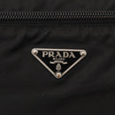 PRADA Shoulder Bag Nylon Black Silver Auth tb1252-18
