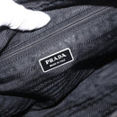 PRADA Shoulder Bag Nylon Black Silver Auth tb1252-19