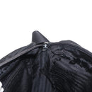 PRADA Shoulder Bag Nylon Black Silver Auth tb1252-20