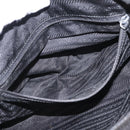 PRADA Shoulder Bag Nylon Black Silver Auth tb1252-11