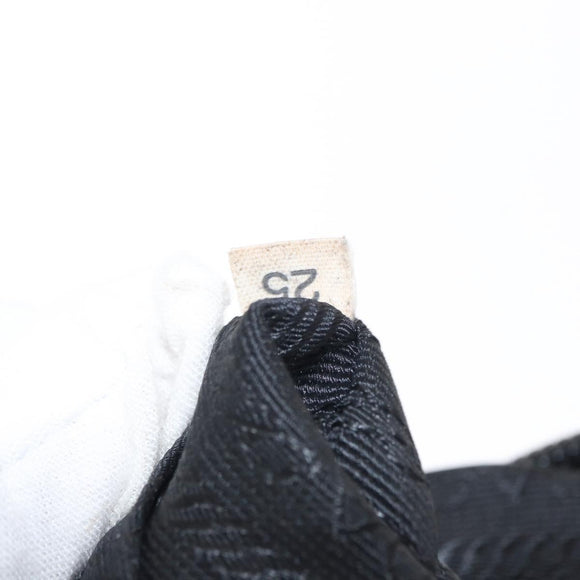 PRADA Shoulder Bag Nylon Black Silver Auth tb1252