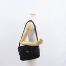 PRADA Shoulder Bag Nylon Black Silver Auth tb1252-24
