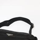 PRADA Shoulder Bag Nylon Black Silver Auth tb1252-8