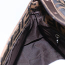 FENDI Zucca Canvas Mamma Baguette Shoulder Bag Black Brown Auth tb1254V-19