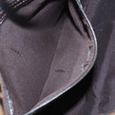 FENDI Zucca Canvas Mamma Baguette Shoulder Bag Black Brown Auth tb1254V-20