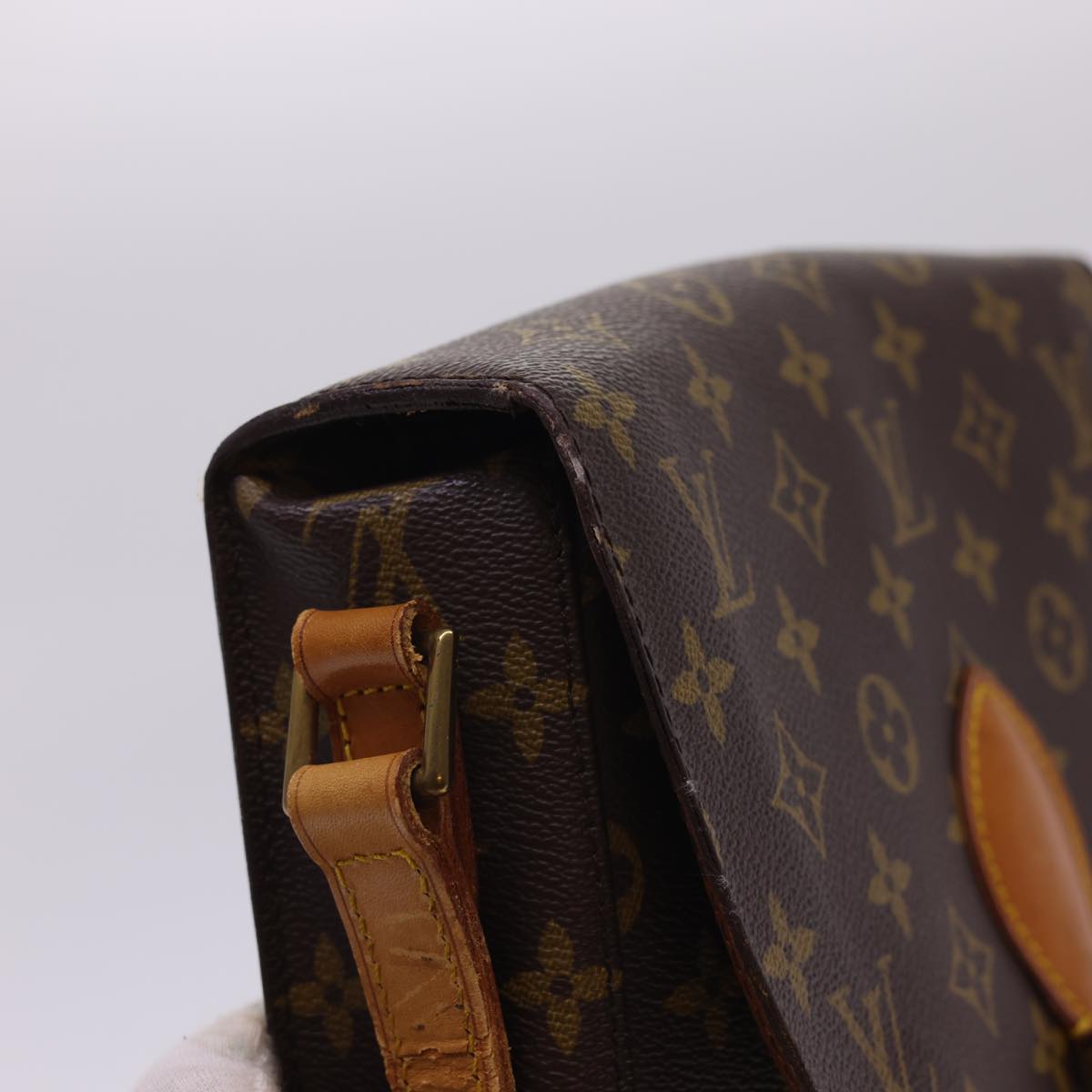 LOUIS VUITTON Monogram Saint Cloud GM Shoulder Bag M51242 LV Auth tb619