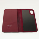 LOUIS VUITTON Epi iPhone X / XS Folio iPhone Case Fuchsia M64468 LV Auth tb655-10