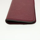 LOUIS VUITTON Epi iPhone X / XS Folio iPhone Case Fuchsia M64468 LV Auth tb655-4