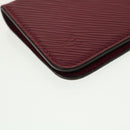 LOUIS VUITTON Epi iPhone X / XS Folio iPhone Case Fuchsia M64468 LV Auth tb655-15