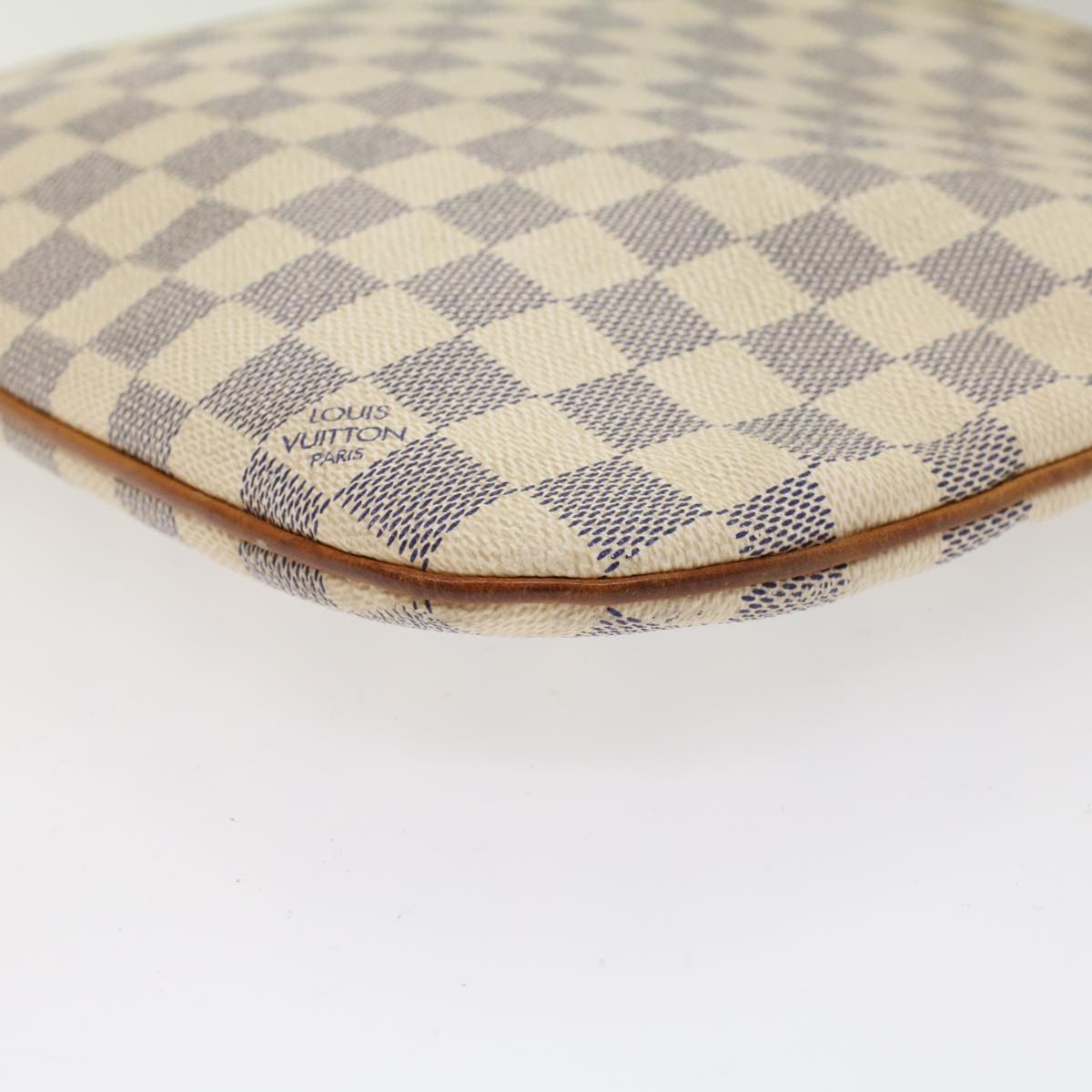 LOUIS VUITTON Damier Azur Pochette Bosphore Shoulder Bag N51112 LV Auth tb752