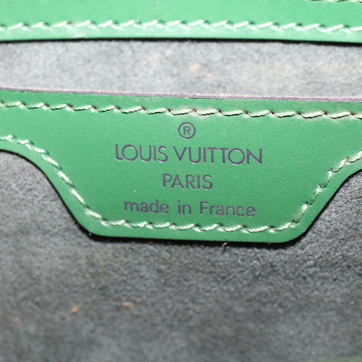 LOUIS VUITTON Epi Soufflot Hand Bag Green M52224 LV Auth tb770