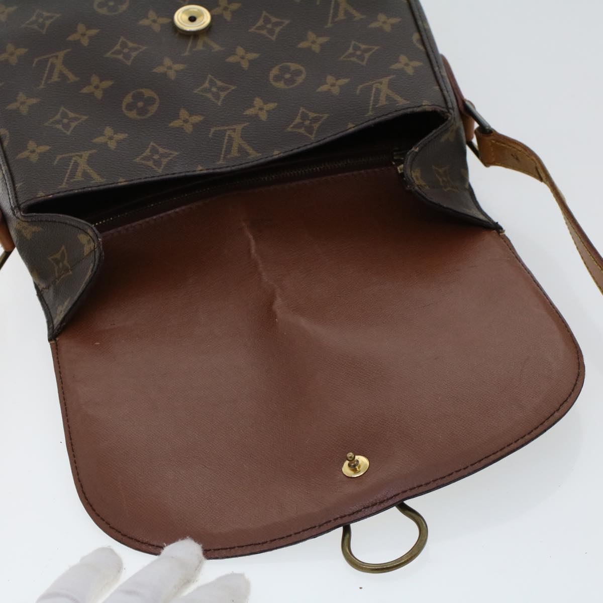 LOUIS VUITTON Monogram Saint Cloud GM Shoulder Bag M51242 LV Auth tb772