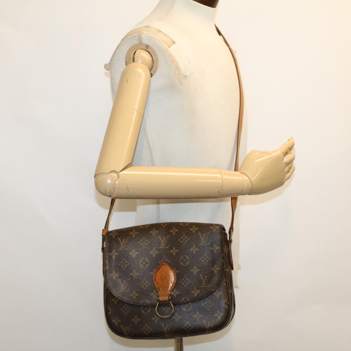 LOUIS VUITTON Monogram Saint Cloud GM Shoulder Bag M51242 LV Auth tb772