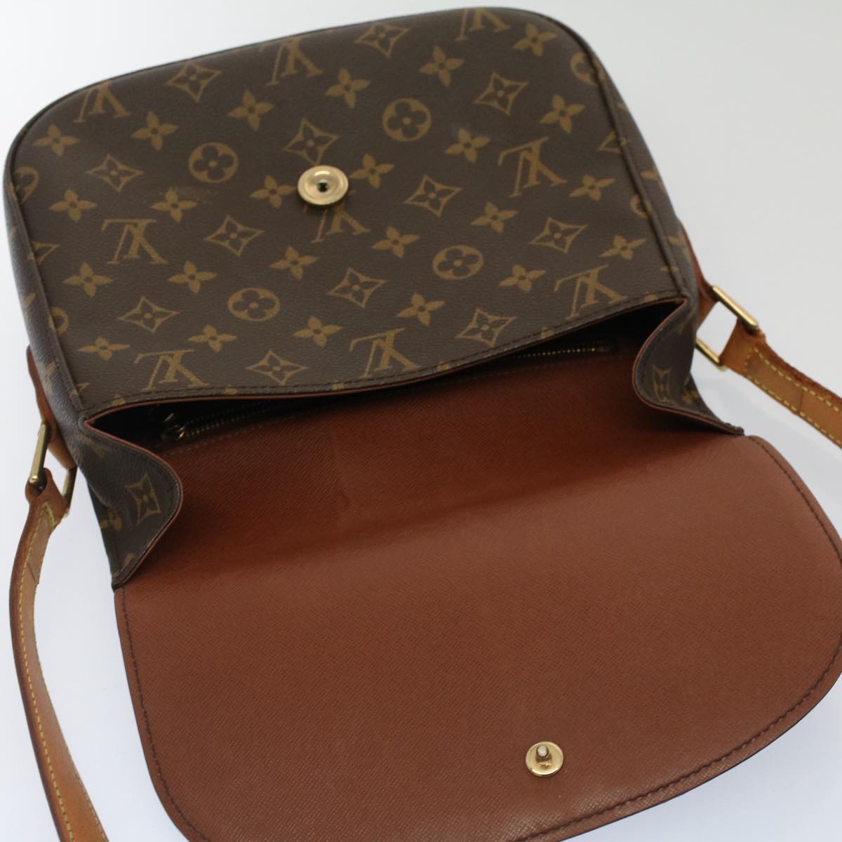 LOUIS VUITTON Monogram Saint Cloud GM Shoulder Bag M51242 LV Auth tb861