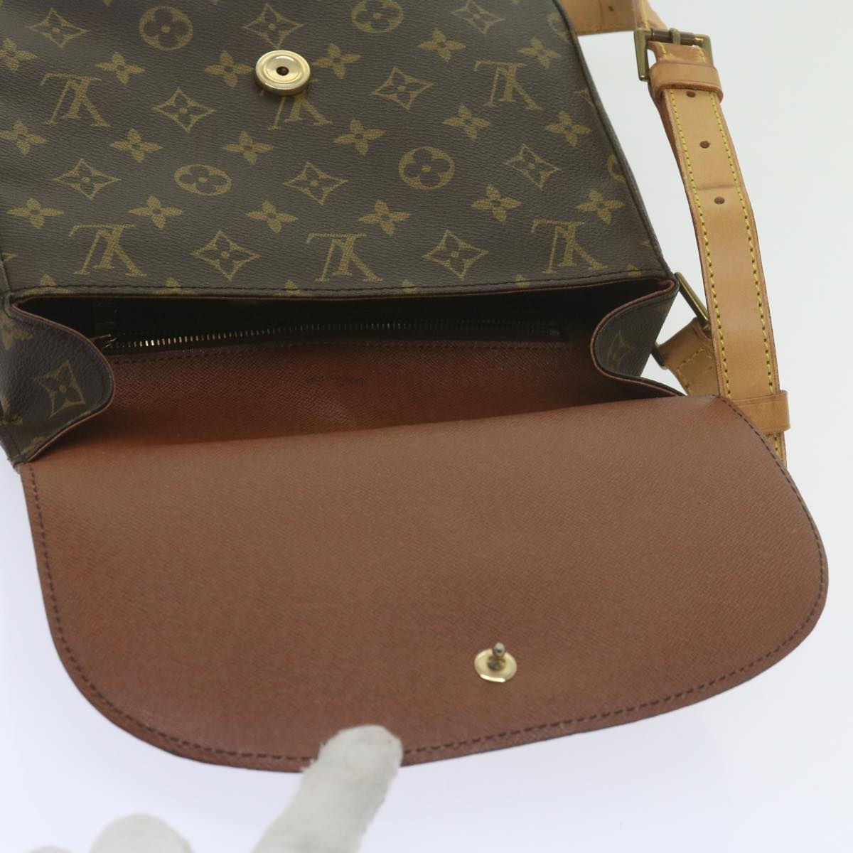 LOUIS VUITTON Monogram Saint Cloud GM Shoulder Bag M51242 LV Auth tb912