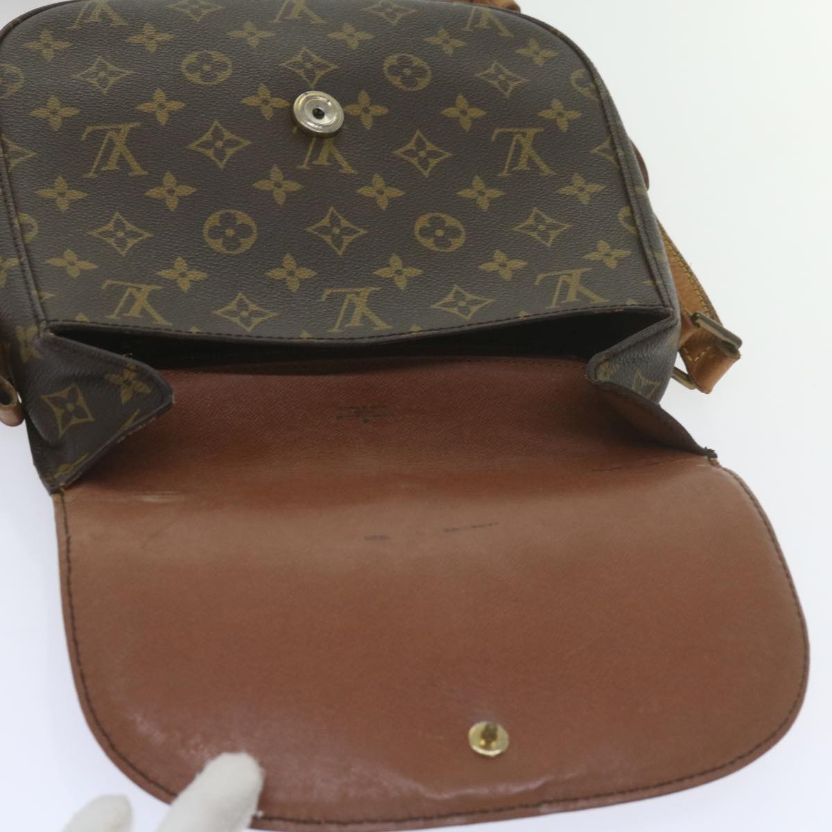 LOUIS VUITTON Monogram Saint Cloud GM Shoulder Bag M51242 LV Auth tb923