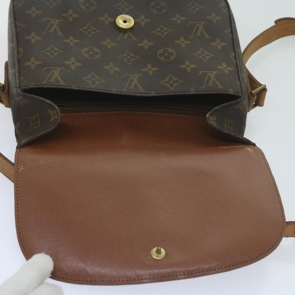 LOUIS VUITTON Monogram Saint Cloud GM Shoulder Bag M51242 LV Auth tb933