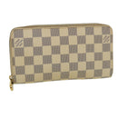 LOUIS VUITTON Damier Azur Zippy Wallet Long Wallet N60019 LV Auth th3255-1