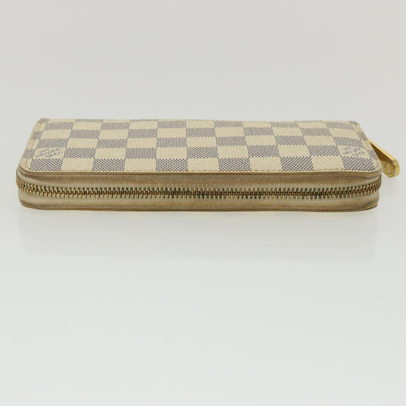 LOUIS VUITTON Damier Azur Zippy Wallet Long Wallet N60019 LV Auth th3255